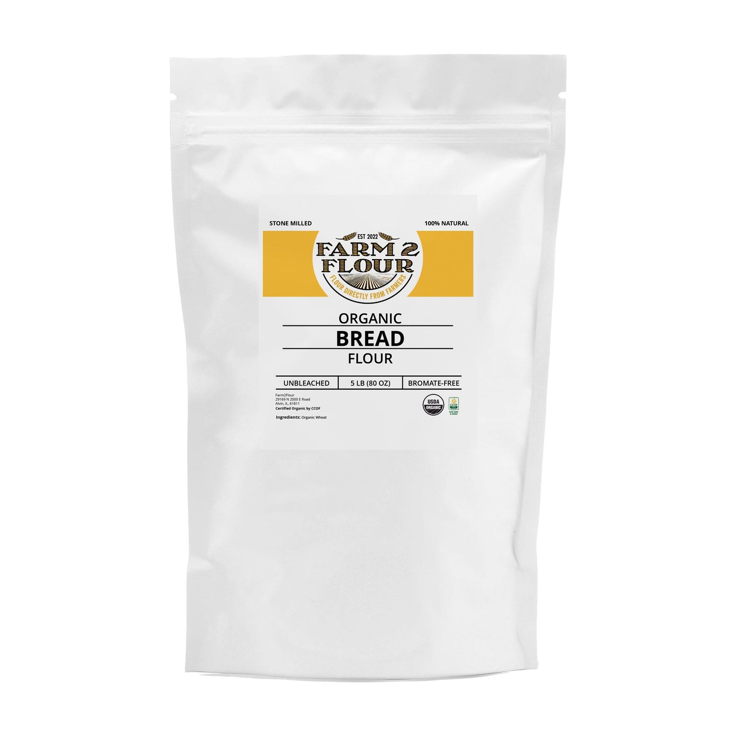 100% Organic Bread Flour