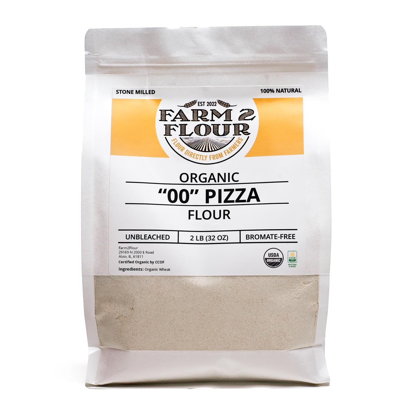 100% Organic "00" Pizza Flour