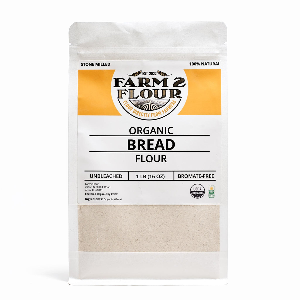 Organic Bread Flour – Farm2Flour