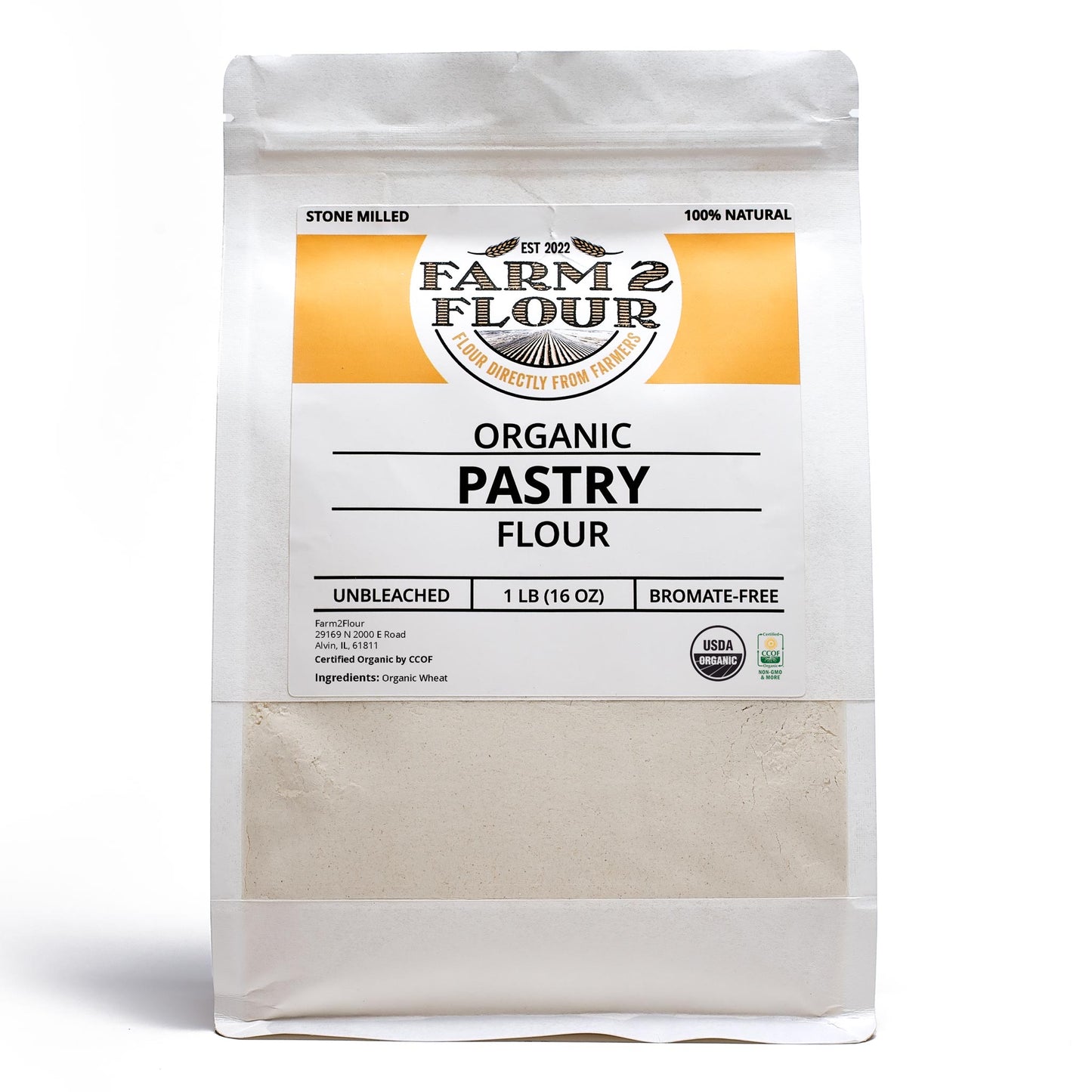 100% Organic Pastry Flour