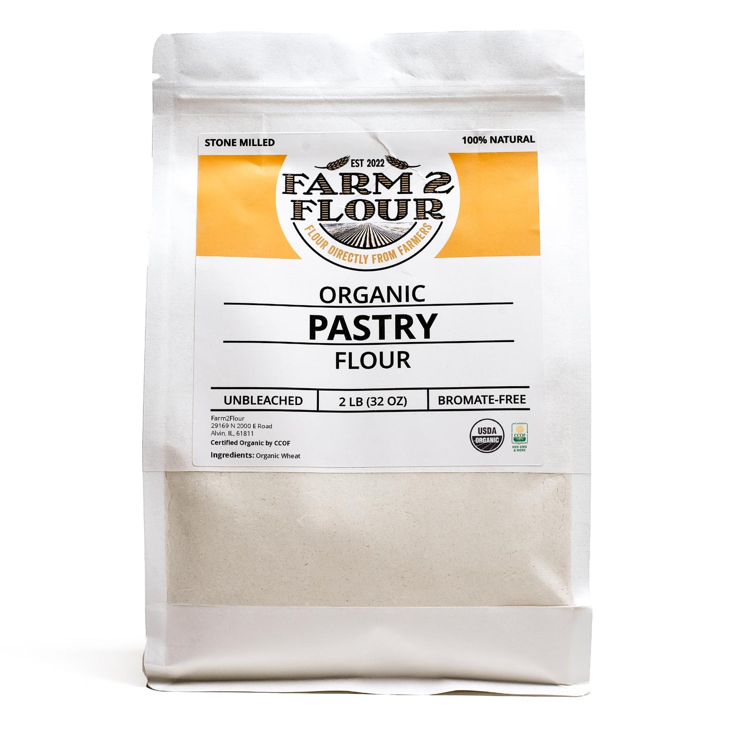 100% Organic Pastry Flour