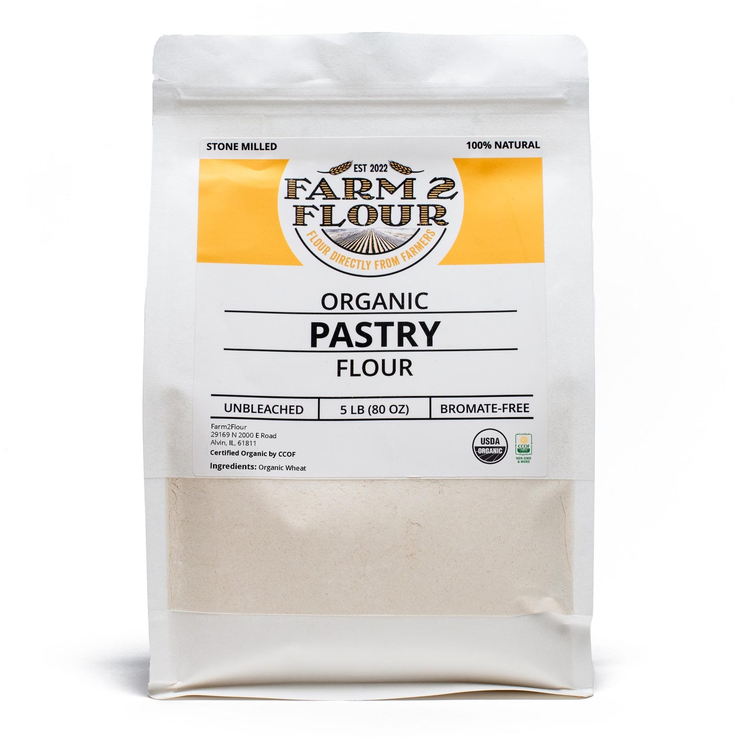100% Organic Pastry Flour