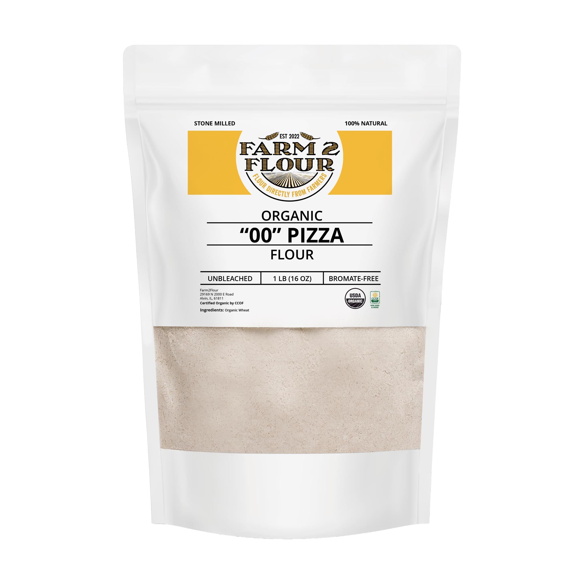 トリートメント flour Organic '00' Pizza Flour | Pure & Freshly Stone-Milled – Farm2Flour