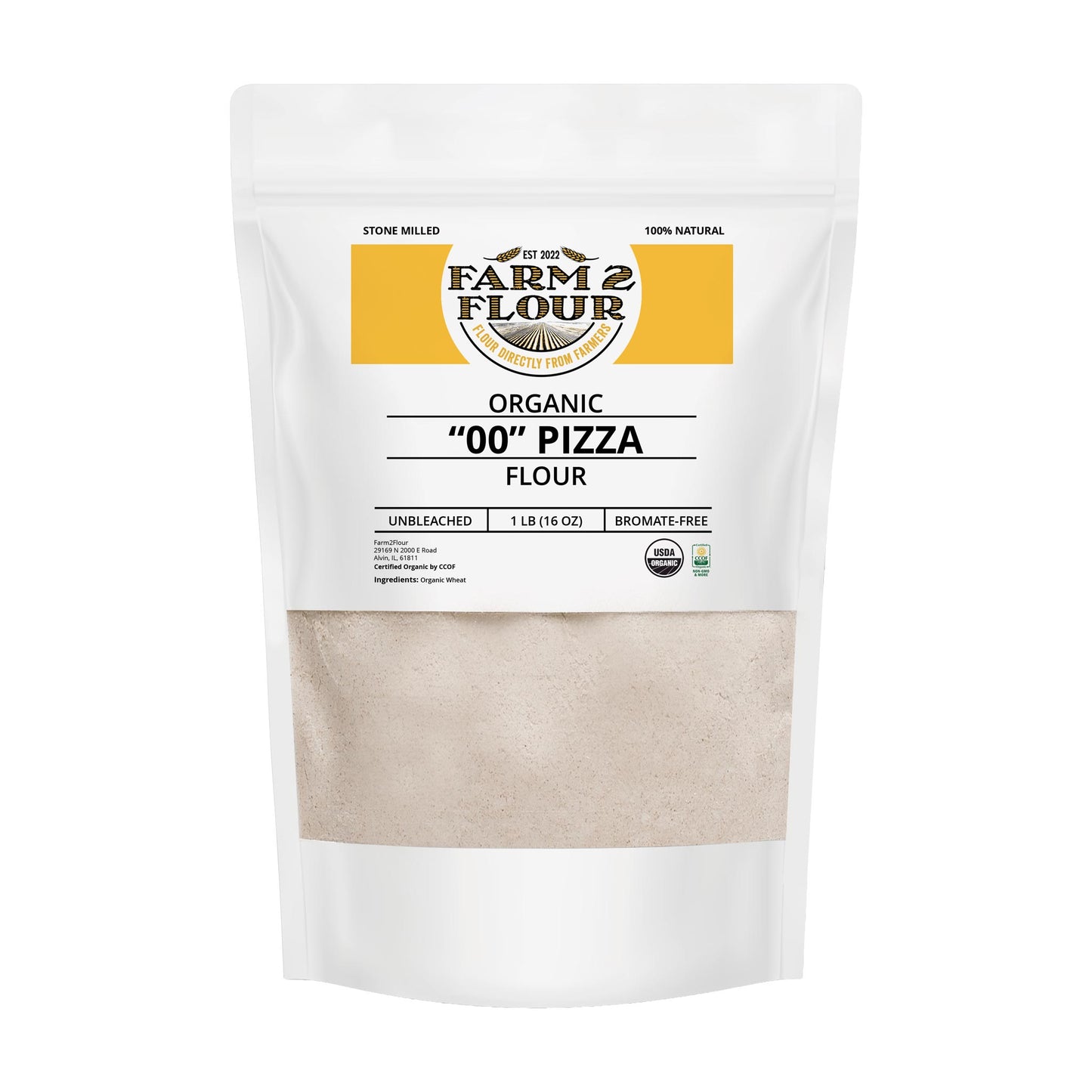 100% Organic "00" Pizza Flour